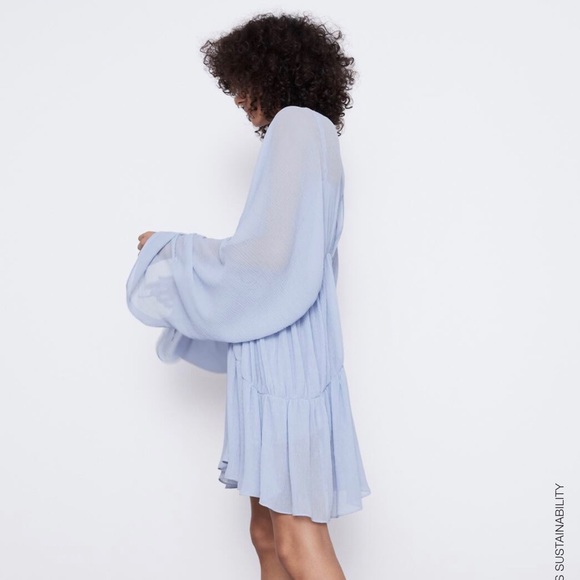 ZARA BNWT Draped Pleated Dress - Picture 5 of 10